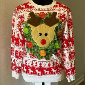 Rudolph the Red Nosed Reindeer “Ugly” Sweater Contest Entrant